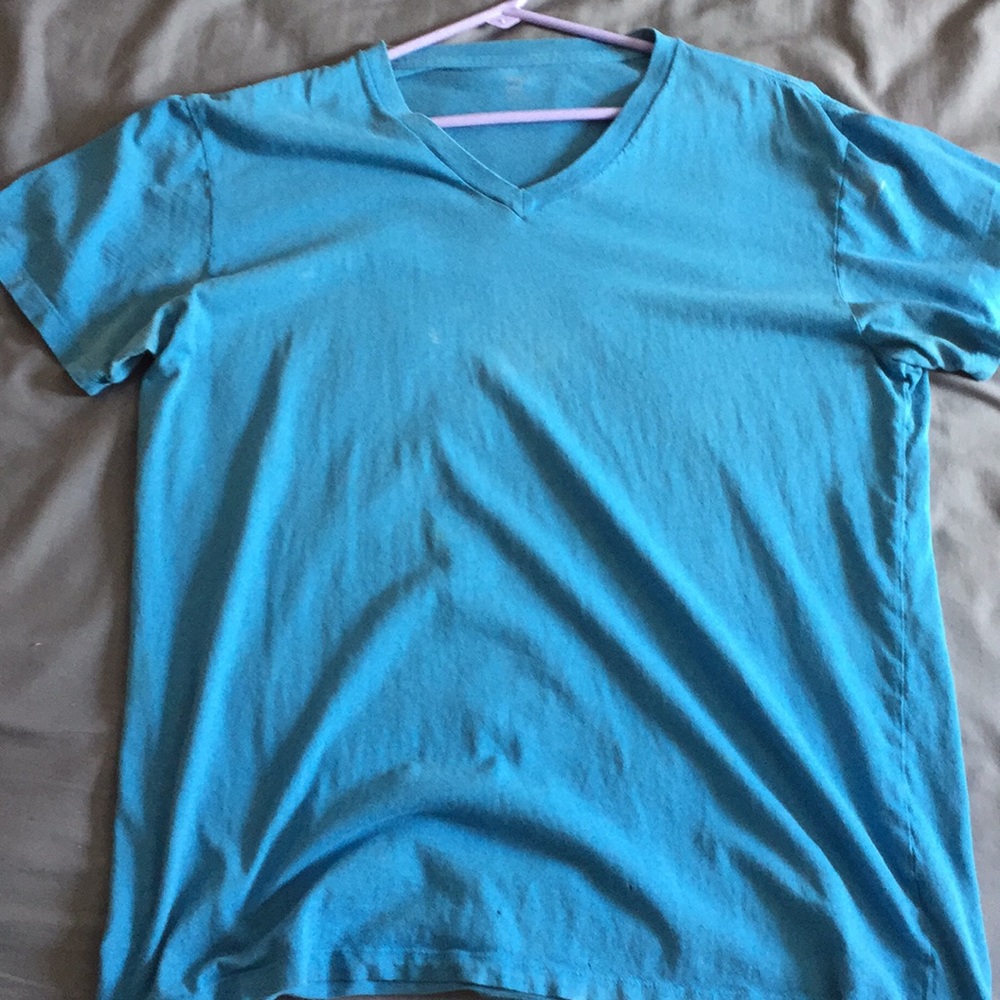 Baby blue v-neck